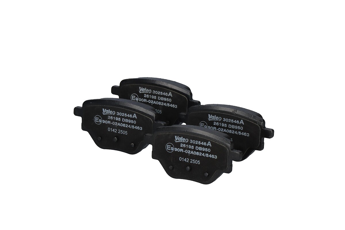 Jeu de 4 plaquettes de frein VALEO ref. 302546A